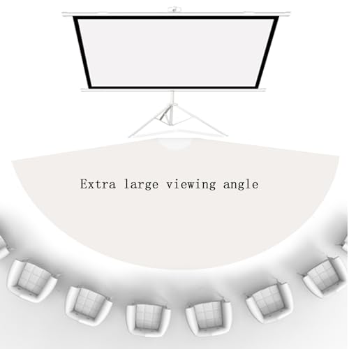 Pantalla de Proyector Portátil con Tripié, Interior, Ajustable 50 Pulgadas 4:3 para Proyección HD miniatura 2
