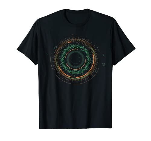 Sound Waves DJ Techno Electro Ondes sonores T-Shirt