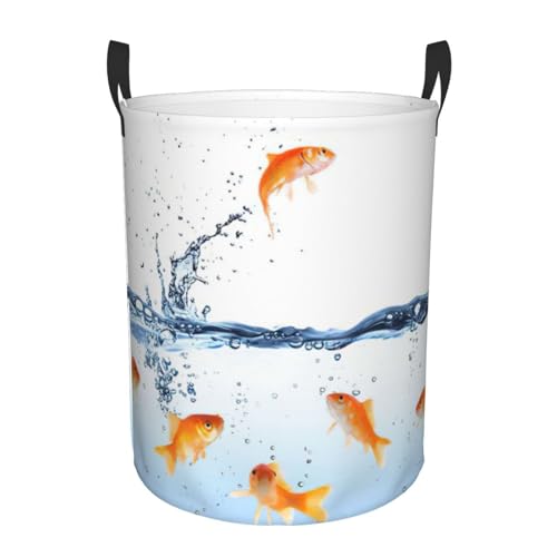 Grand panier à linge imprimé poisson panier pour rangement chambre