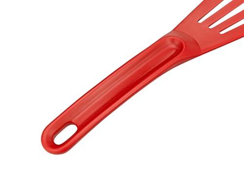 Image of Matfer Bourgeat Exoglass High Temperature Pelton Spatula, Red
