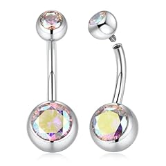 Silver,Aurora Borealis CZ