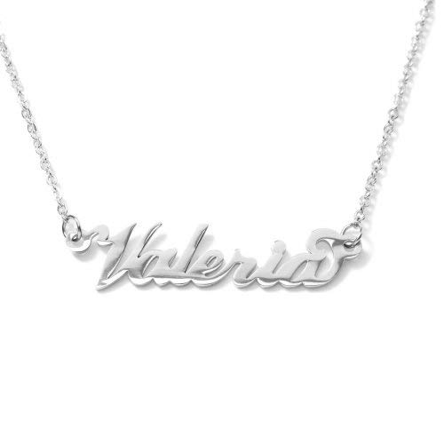 Flowers Collana Vari Nomi in Acciaio lucidissimo. Girocollo Collana con Nome Donna per Essere Sempre al Top. Scegli Il Tuo per Un Ottima Idea Regalo