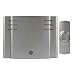 GE Battery-Operated Wireless Door Chime with 1 PushButton, Satin Nickel, 8 Melody, 19303