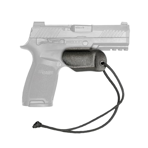 Trigger Guard Holster Black with Paracord - Minimalist Pocket Safety Trigger Cover - for Glock, Ruger, Smith and Wesson, Springfield, Taurus, Sig and More