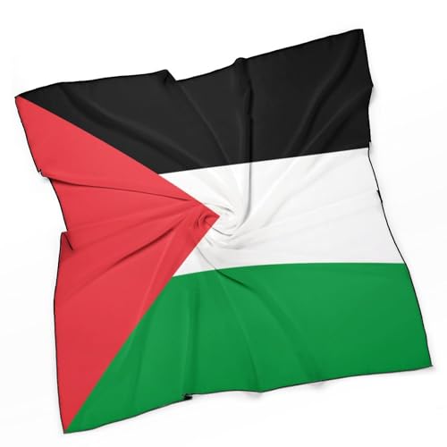 Calculay Palestine Flag Silk scarf, shawl scarf, headscarf band, handkerchief decorative supplies3