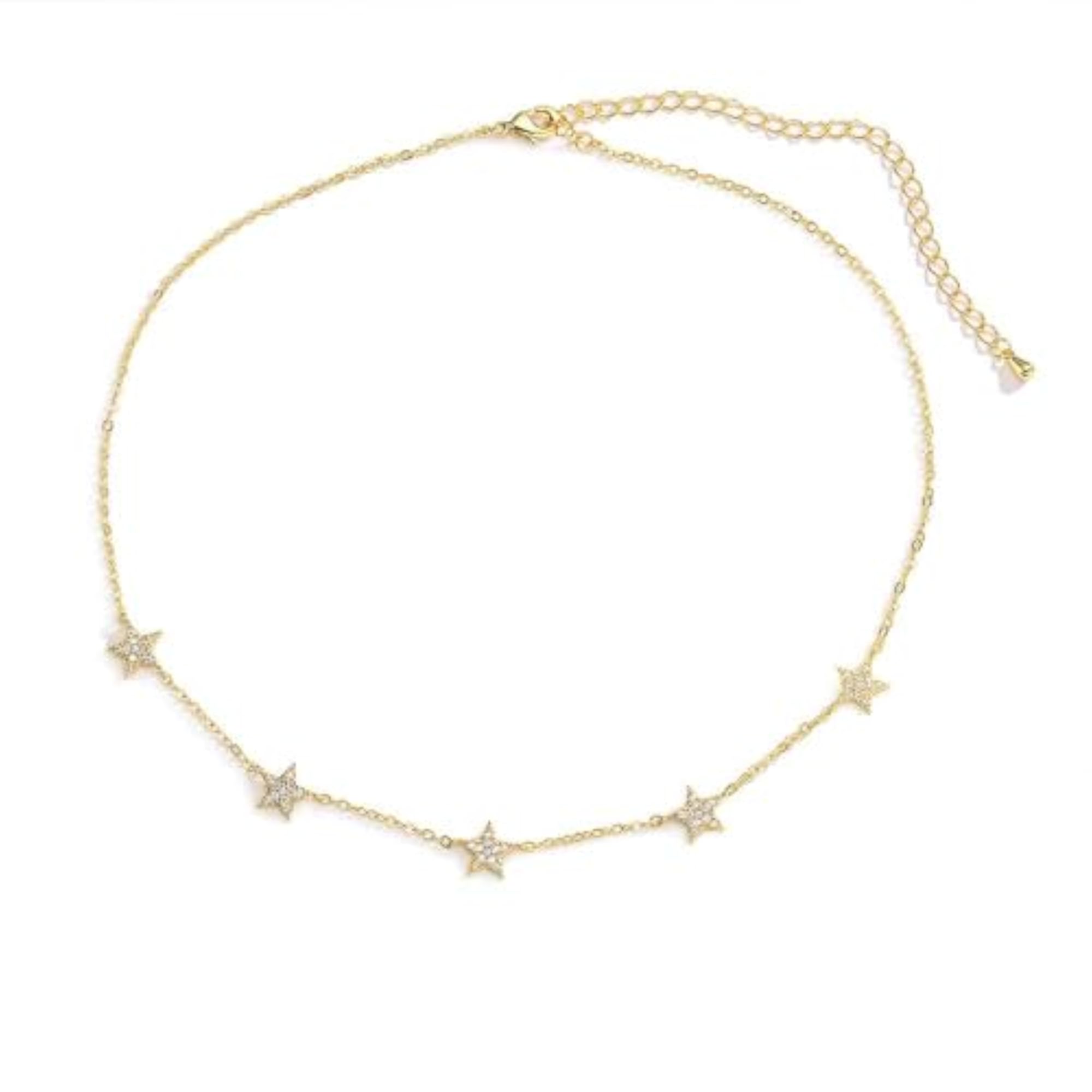 Star Constellation Necklace With CZ Pendant