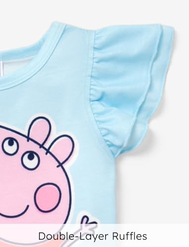Image of Peppa Pig Toddler Girls Skirt Sets Top Shirt and Skirt for Birthday Party