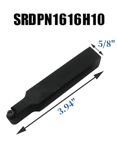 Hunricho 11 Stück RPMT10T3 MOE R5 Wendeschneidplatten Fräseinsätze Klingenfräser mit 5/8 Zoll SRDPN1616H10 Wendeschneidplatten-Fräswerkzeughalter Metall Drehmaschinen Schneidwerkzeuge