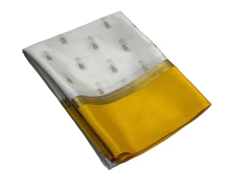 Buy ORRINA TRENDS Mysore Silk Women's Attrctive Silk Saree Elegant Handwoven Traditional Saree with Vibrant Patterns, Perfect for Festivals, Weddings, and Special Occasions at Amazon.in - Image 2