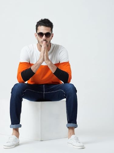 Image of Walter Jackson Cotton Full Sleeves Round Neck Stylish Multicolor T Shirt for Man - Regular fit Trending Designer Tshirt