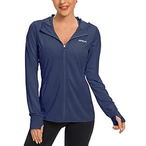 KPSUN Women’s UPF 50+ UV Sun Protection Clothing Zip Up Hoodie SPF Long Sleeve Sun Shirt Fishing Hiking Outdoor Jacket