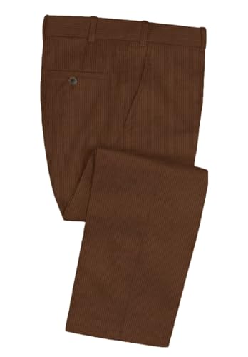 Men's Retro Corduroy Trousers Autumn & Winter Casual Pleated Pants