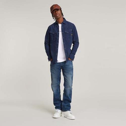 G-Star Herren Dakota Slim Hemd, Blau (dk sea Blue gd D25223-C436-G702), XS 4