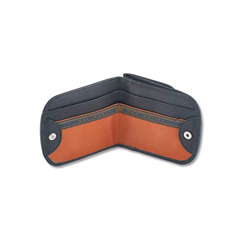 Taxi Wallet® TW14-SADDLE BLACK - Soft Leather, Compact, Front Pocket Folding Wallet - For Cards, Coins, Bills, ID (Men & Women)3