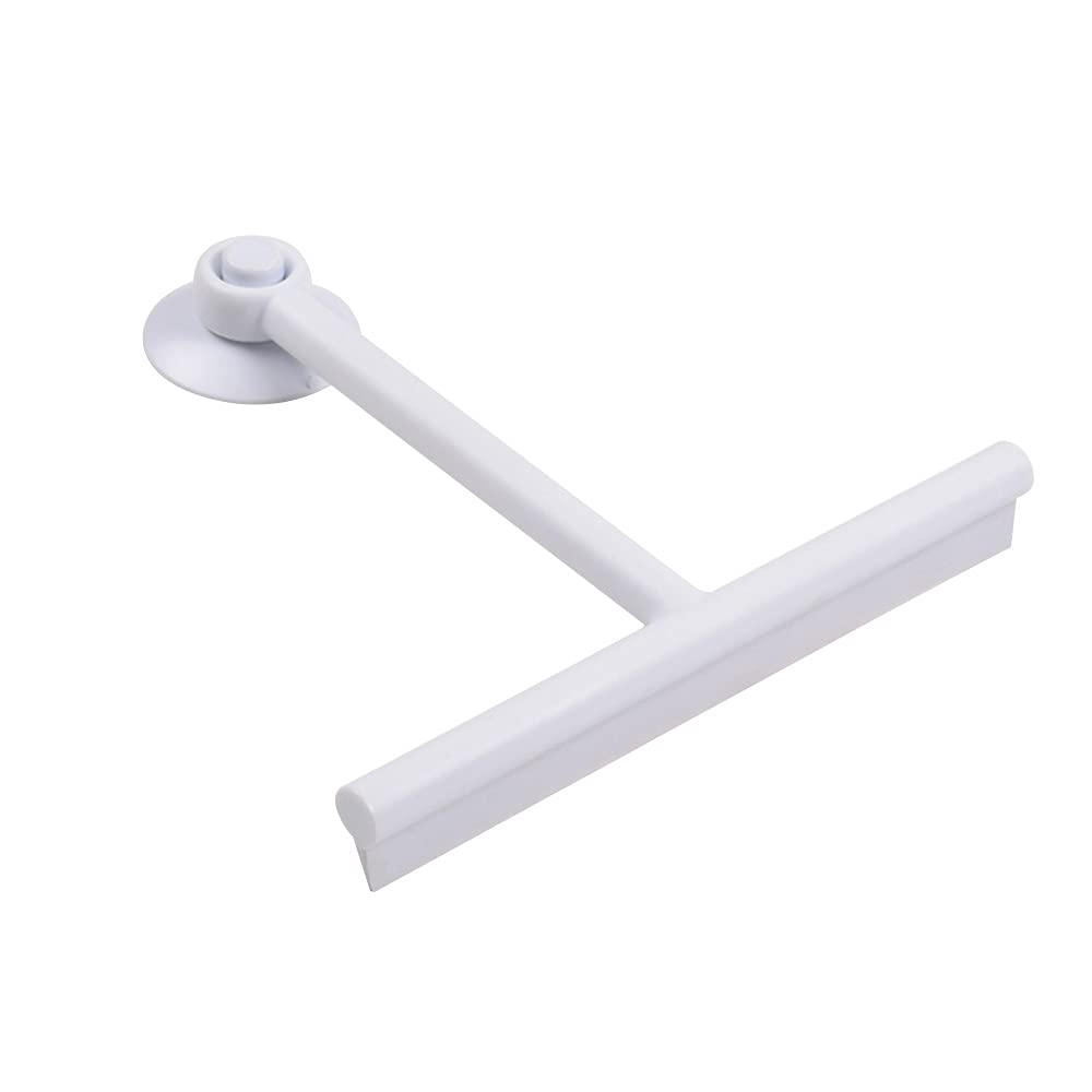 Escobilla de silicona para ventanas, Limpiador de vidrios y limpiacristales con gancho for ducha, multicolor(Wit)