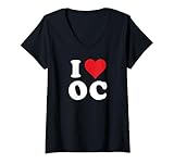 Photo Gallery donna i love oc initials i heart o.c. first last name o c maglietta con collo a v Photo Gallery donna i love oc initials i heart o.c. first last name o c maglietta con collo a v