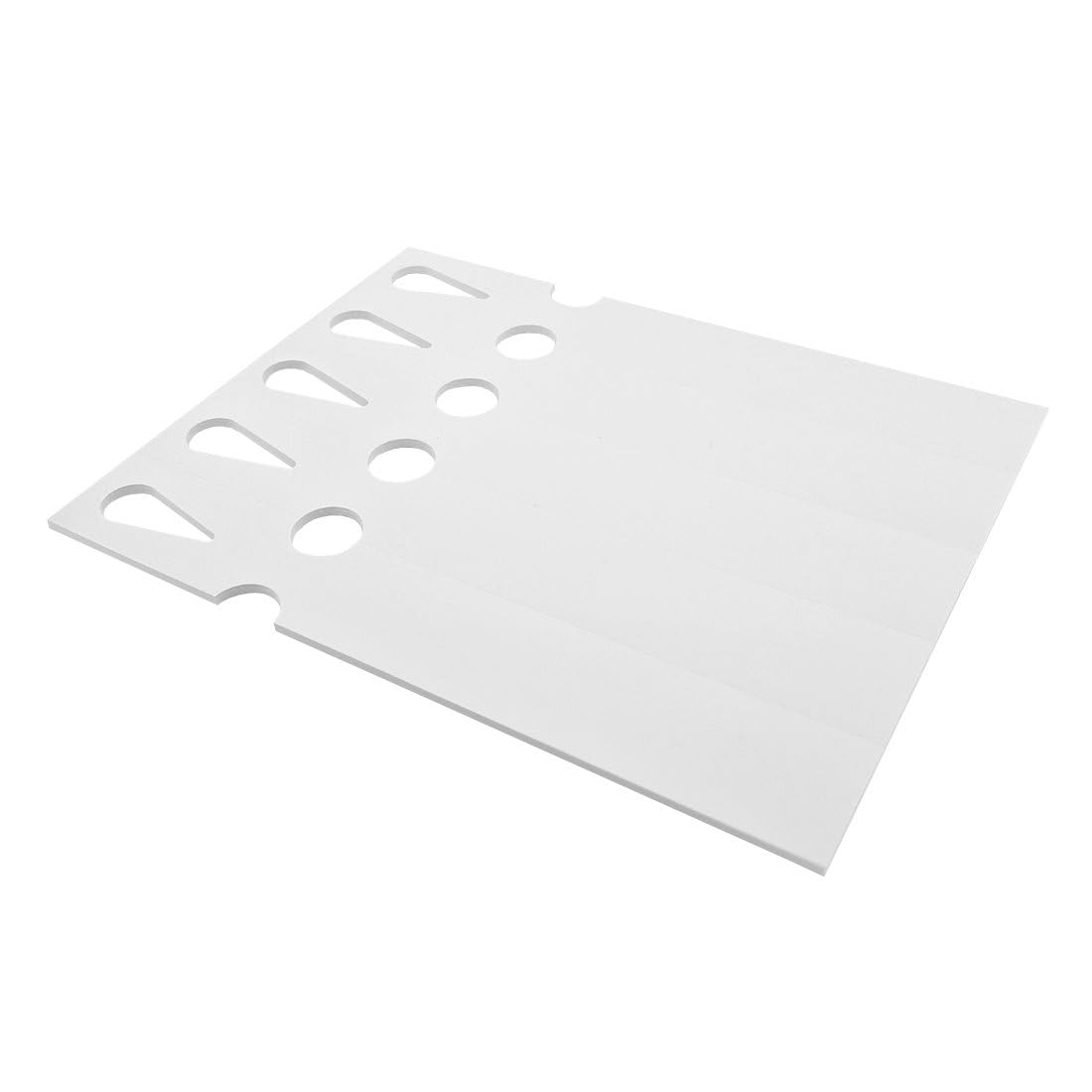 CombiCraft Weiße Schlaufenetiketten 250x38mm - 200 Stück auf 40 Blättern á 5 Etiketten - Laserdrucker geeignet - Beschreibbar - Mit praktischer Perforation - Ideal für Inventarisierung & Organisation