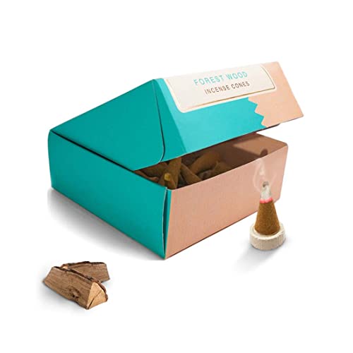 Nirmalaya 100% Natural Forest Wood Incense Cones | Incense Cones (40 Units) | Dhoop Cones for Pooja | Incense Cones for Fragrance