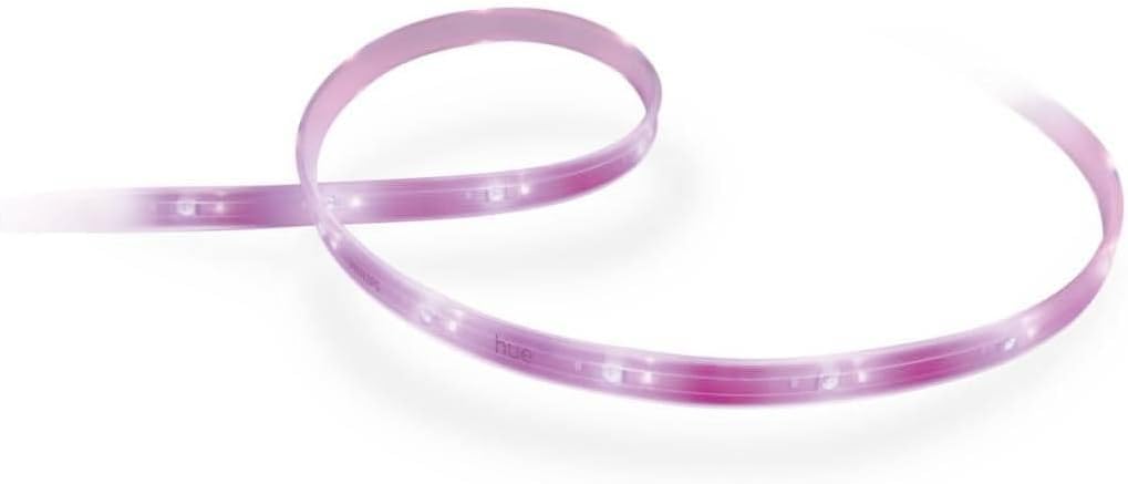 Philips Hue Taśma LED Lightstrip Plus v4, 2m, Pasek LED Biały i Kolorowy z Możliwością Łączenia i Przedłużania, Smart LED Współpracująca z Aplikacjami Amazon Alexa, Google Assistant i Apple HomeKit