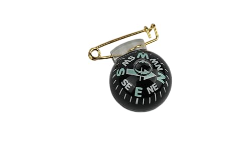 Coghlan's Pin-On Compass for Outdoor Navigation, Compact and Lightweight Directional Tool for Hiking, Camping, Backpacking, and Survival, Hands-Free Portable Design with Durable Metal Pin