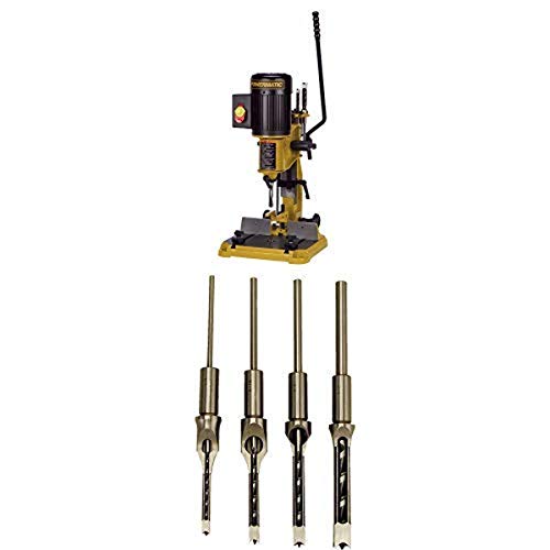 Powermatic 1791310 PM701 Benchtop Deluxe Mortiser with Powermatic 1791096 Premium Mortise Chisel & Bits, Set of 4 Powermatic 1791310 PM701 Benchtop Deluxe Mortiser with Powermatic 1791096 Premium Mortise Chisel & Bits, Set of 4