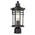Darkaway Outdoor Post Lights Lamp Posts Outdoor Lighting, Waterproof Aluminum Post Lights Outdoor Light Fixtures with Glass, Light Posts for Outside Patio Yard (1 Pack, Black)