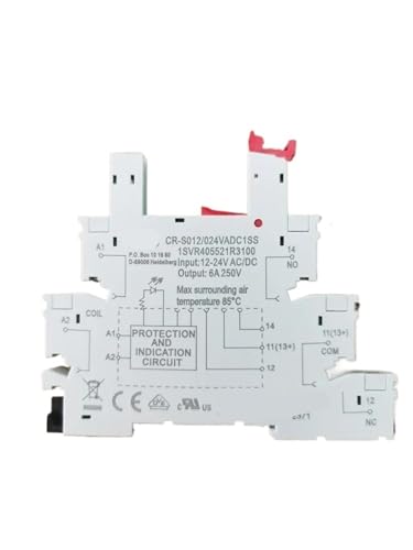 Relais 24 V CC CR-S012 024VADC1SS composant interface rail DIN