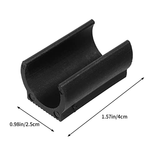 Image of 25mm U Shaped Floor Glides, 25PCS U-Shaped Chair Leg Floor Protectors, Furniture Tubing Caps for Sled Base Chairs, Rectangle Non-Slip Plastic Tube Glides for Hardwood Feet Tips, Quiet Pads