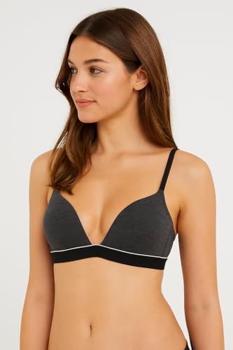 Image of Viola's Secret 6 Pack of Color Print T-Shirt Bras B Cup C Cup and D Cup