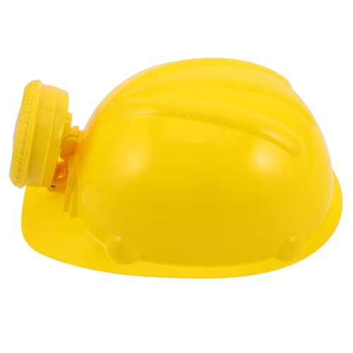 Vaguelly Sombrero De Minero Para Sombreros De Construcción Casco De Minero Para Sombrero De Construcción Amarillo Casco Amarillo Casco De Casco De Bebe Yellow El Plastico