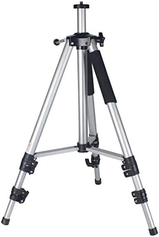 Drsn 57-Inch Universal Projector Tripod Stand with Bag Lightweight Aluminium Alloy Tripod Holder Mount Height Adjustable from 18-55 inch Silver (Tripod Only)