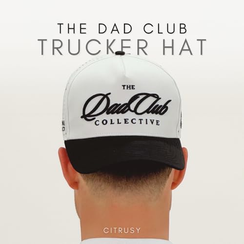 Image of CITRUSY Athletic Trucker Golf Hat | Performance Mens 5 Panel Cap | Cool Breathable Waterproof Workout Running Snapback