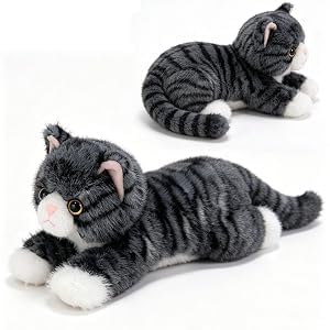 SYTTNUM Peluche de Gato, Gato de Peluche Realista