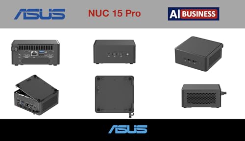 Image of ASUS NUC 15 Pro AI Business Mini Desktop (Intel Ultra 7-255H, Intel Arc 140T, 64GB DDR5, 8TB PCIe SSD, Win 11 Home) w /DKZ USB Port Expander
