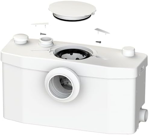 Setsan C WC Compatto Con Trituratore - Installazione Semplice, Scarico Fino A 30m, Bianco - Foto 7