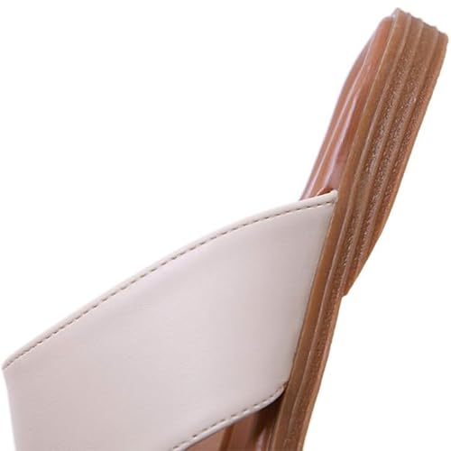 Yytcsjz Bunion Sandals for Women, Flat Sole Ladies Casual Soft Big Toe Foot Correction Sandals, Open Toe Leather Flip Flops, Summer Slippers4