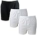Price comparison product image Ex-Store 3 Pack Button Front Cotton Jersey Boxer Shorts 2 White 1 Black L