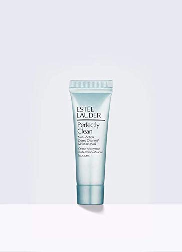 Estee Lauder Perfectly Clean Multi-Action Creme Cleanser and Moisture Mask, Mini, 0.24 fl oz / 7 ml
