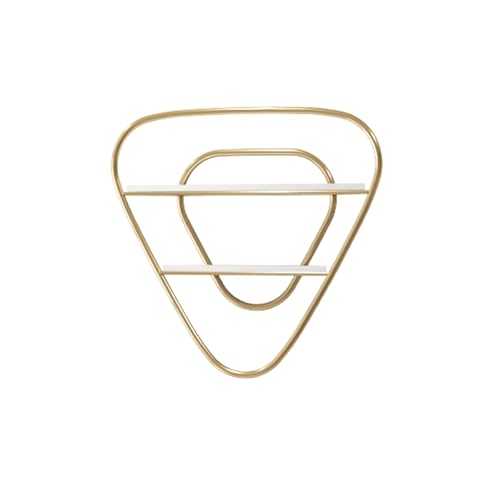 Estante de exhibición de esmalte de uñas de metal moderno estante de pared cosmético para el hogar, spa, salón de organización