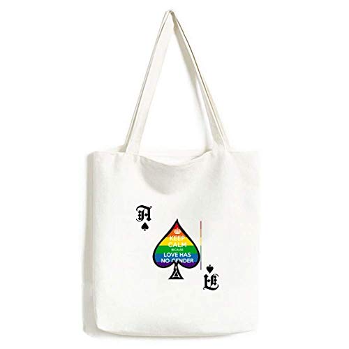 Sac à main LGBT arc-en-ciel lavable au motif as de pique artisanal pour la fierté