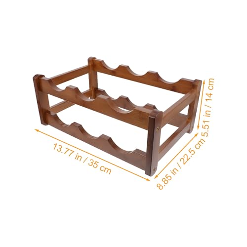 Porte-bouteilles pour restaurant plastique marron compact - 6