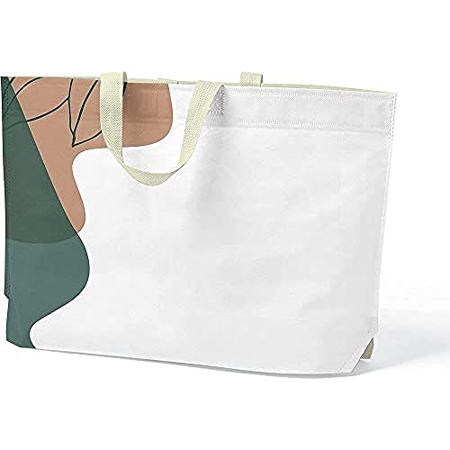 Questo Casa Bolso Tote Estampado Con Asas, Bolsa De Supermercado Reutilizable, Bolsa De La Compra, Lavable A Máquina, Plegable, Bolsa De Tela De Lona, Tamaño: 47x42 Cm