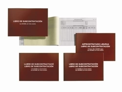 LIBRO SUBCONTRATACION (NUEVO) BILINGÜE EUSKERA/CASTELLANO