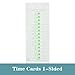 ALGLEA 500PCS Time Cards for Employees Weekly, 1 Sided Time Sheets, 3-1/2