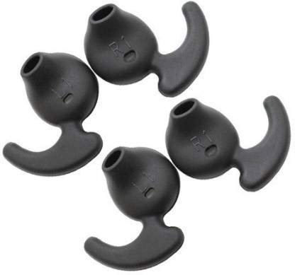 Pacificdeals 2 Pair (4 Pcs) for Headphone Earbuds Earphone Hedset Level u Buds Hook Cushion Silicone Eartips - Black-image-27