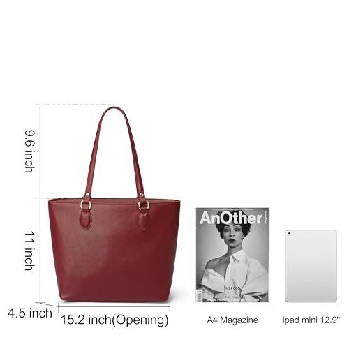 Bolso Tote Grande para Mujer, Satchel con Correa de PU miniatura 6
