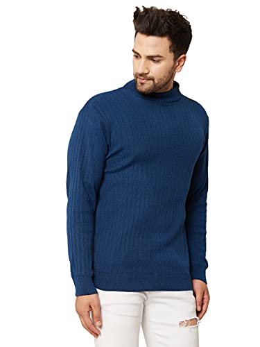Image of Kvetoo Men High Neck Full Sleeve Winter Woolen Sweater