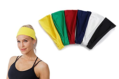 Headbands for Women, Luoer&Zima 6 Packs Yoga Workout Head bands Running Hair Bands Hair Accessories