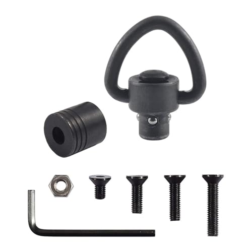 WILDAURORA QD 1'' Swivels Mount Quick Detach Loop Base Kit with 4 Screws + 1 nut + 1 Wrench