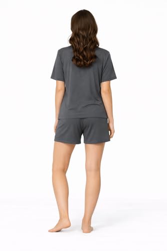 Image of Duchess Women's Cotton Printed Night Suit Set of Top & Shorts Pajama Set